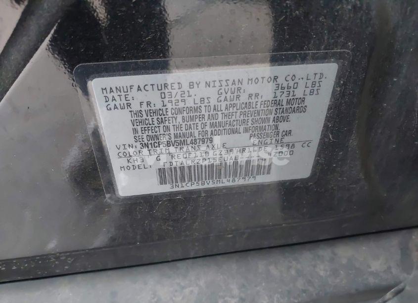 Photo 9 of 2021 Nissan Kicks S XTRONIC CVT (VIN 3N1CP5BV5ML487979)