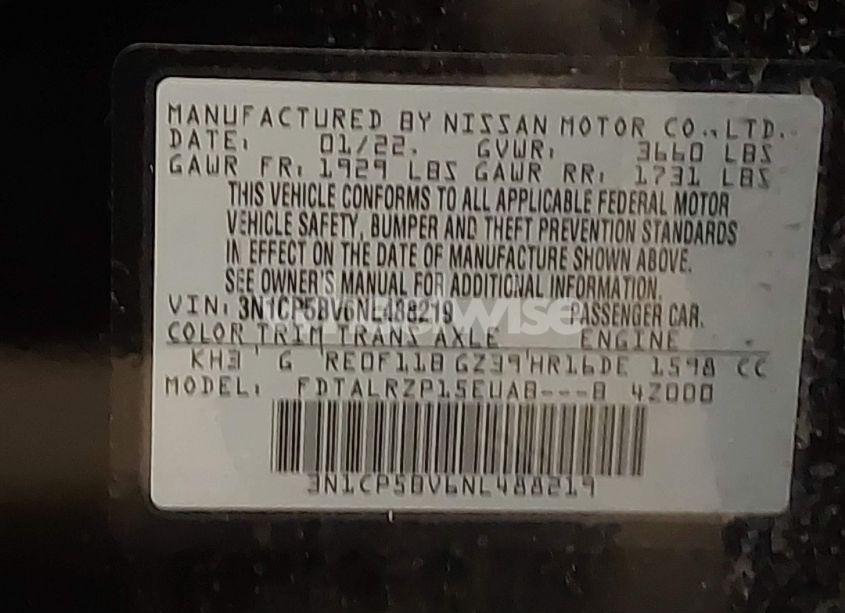 Photo 9 of 2022 Nissan Kicks S XTRONIC CVT (VIN 3N1CP5BV6NL488219)