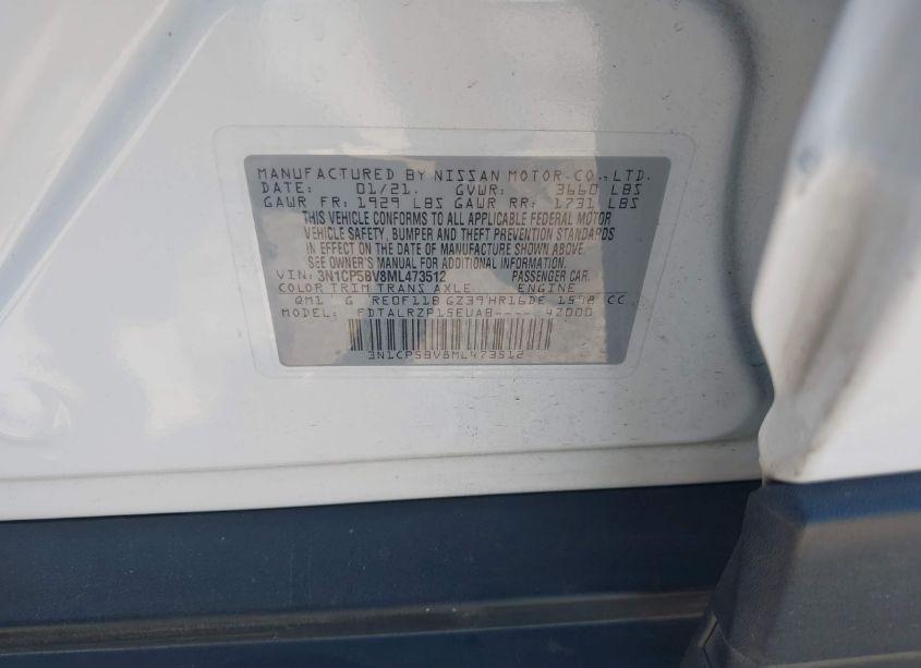 Photo 9 of 2021 Nissan Kicks S XTRONIC CVT (VIN 3N1CP5BV8ML473512)