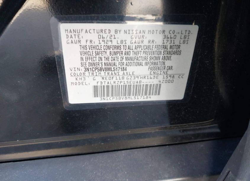 Photo 9 of 2021 Nissan Kicks S XTRONIC CVT (VIN 3N1CP5BV8ML517184)