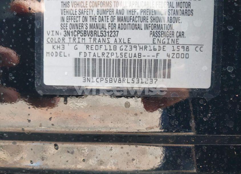 Photo 9 of 2024 Nissan Kicks S XTRONIC CVT (VIN 3N1CP5BV8RL531237)