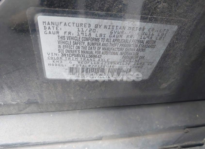 Photo 9 of 2020 Nissan Kicks S XTRONIC CVT (VIN 3N1CP5BVXLL569642)