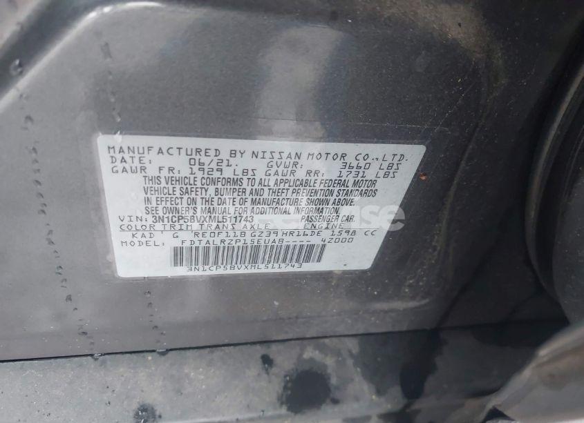 Photo 9 of 2021 Nissan Kicks S XTRONIC CVT (VIN 3N1CP5BVXML511743)