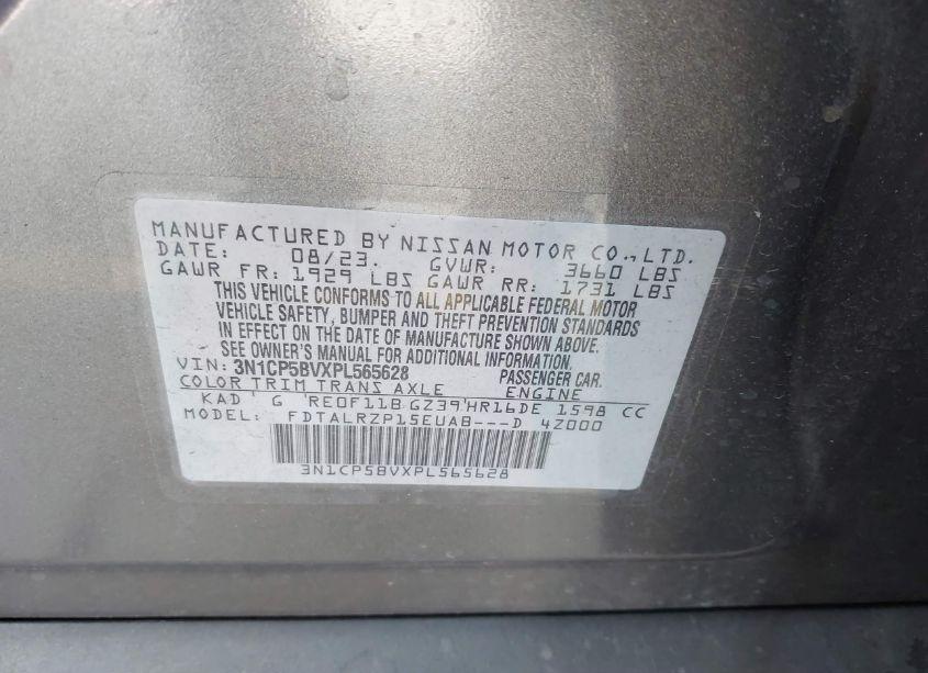 Photo 9 of 2023 Nissan Kicks S XTRONIC CVT (VIN 3N1CP5BVXPL565628)