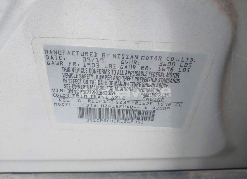 Photo 9 of 2019 Nissan Kicks SR (VIN 3N1CP5CU2KL562351)