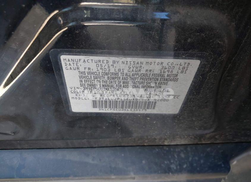 Photo 9 of 2019 Nissan Kicks SR (VIN 3N1CP5CU3KL535479)