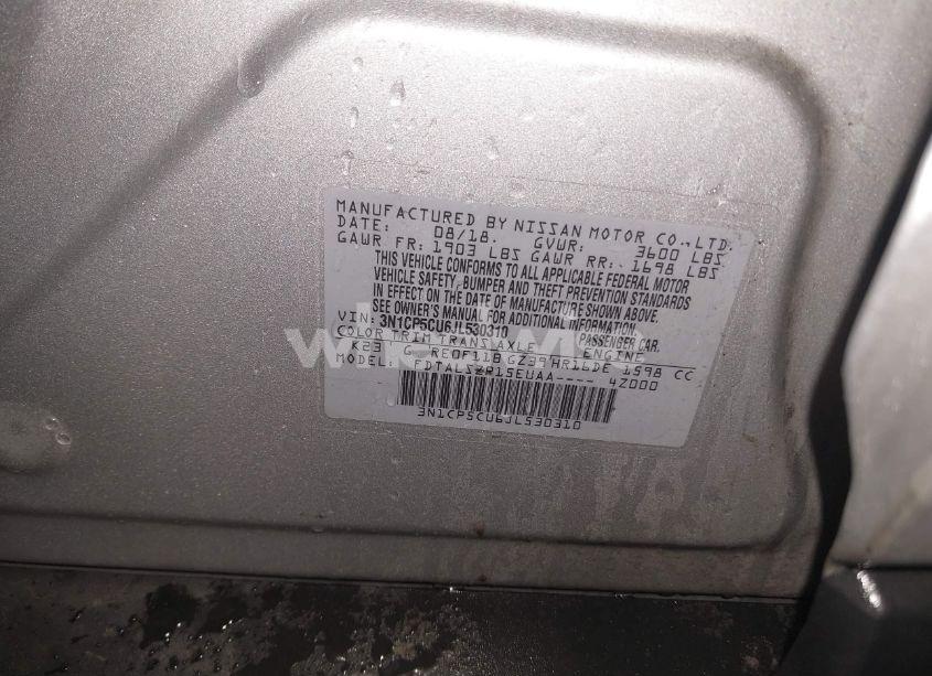 Photo 9 of 2018 Nissan Kicks SV (VIN 3N1CP5CU6JL530310)