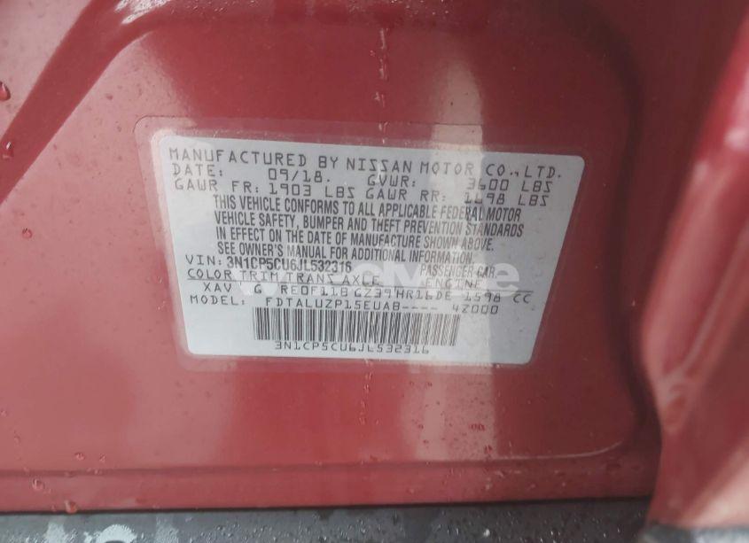 Photo 9 of 2018 Nissan Kicks SR (VIN 3N1CP5CU6JL532316)