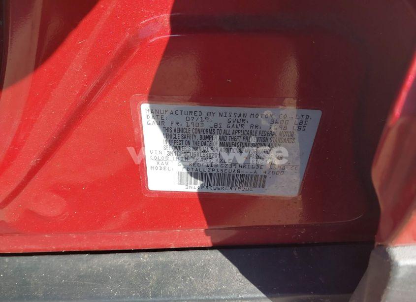 Photo 9 of 2019 Nissan Kicks SR (VIN 3N1CP5CU6KL549201)