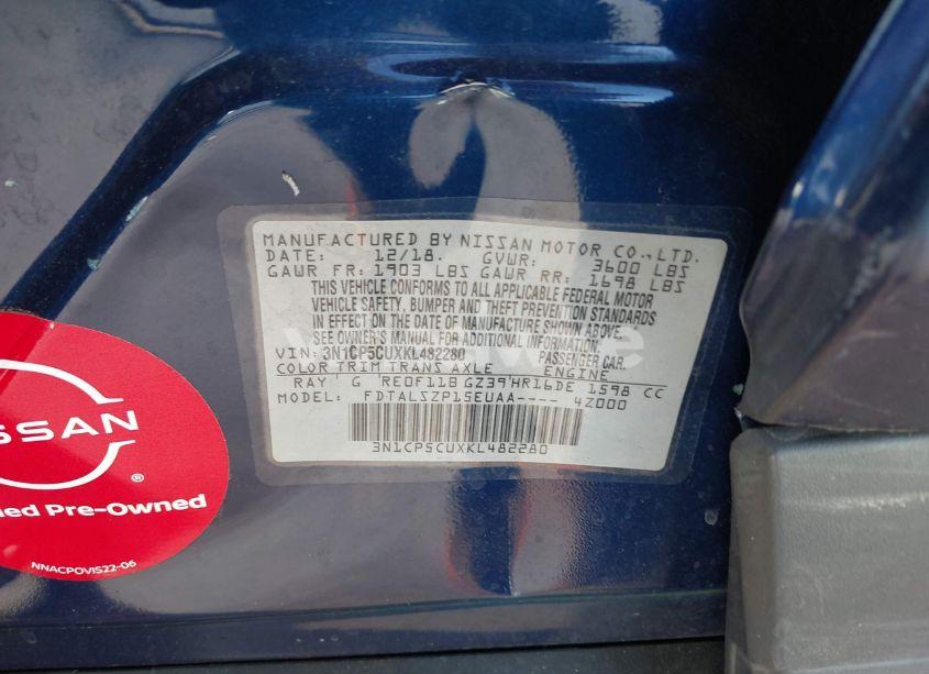 Photo 9 of 2019 Nissan Kicks SV (VIN 3N1CP5CUXKL482280)