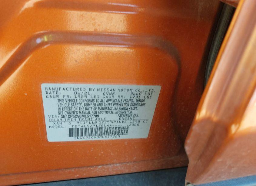 Photo 9 of 2021 Nissan Kicks SV XTRONIC CVT (VIN 3N1CP5CV0ML517789)