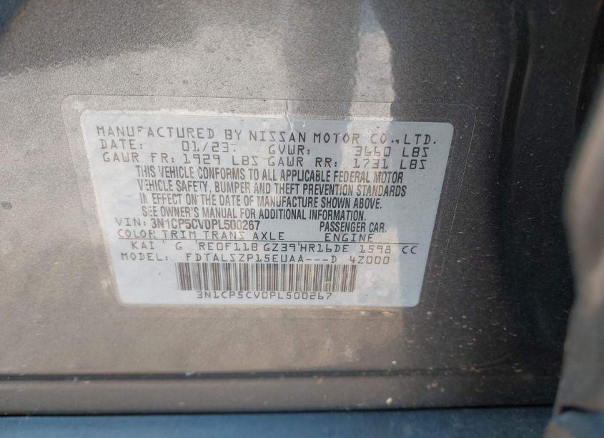 Photo 9 of 2023 Nissan Kicks SV XTRONIC CVT (VIN 3N1CP5CV0PL500267)