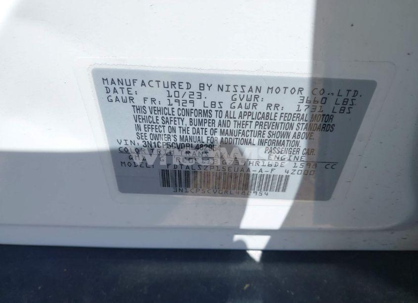 Photo 9 of 2024 Nissan Kicks SV XTRONIC CVT (VIN 3N1CP5CV0RL482954)