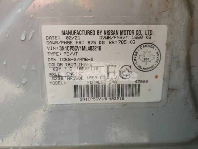 Photo 6 of 2021 NISSAN KICKS SV N/A (VIN 3N1CP5CV1ML483216)