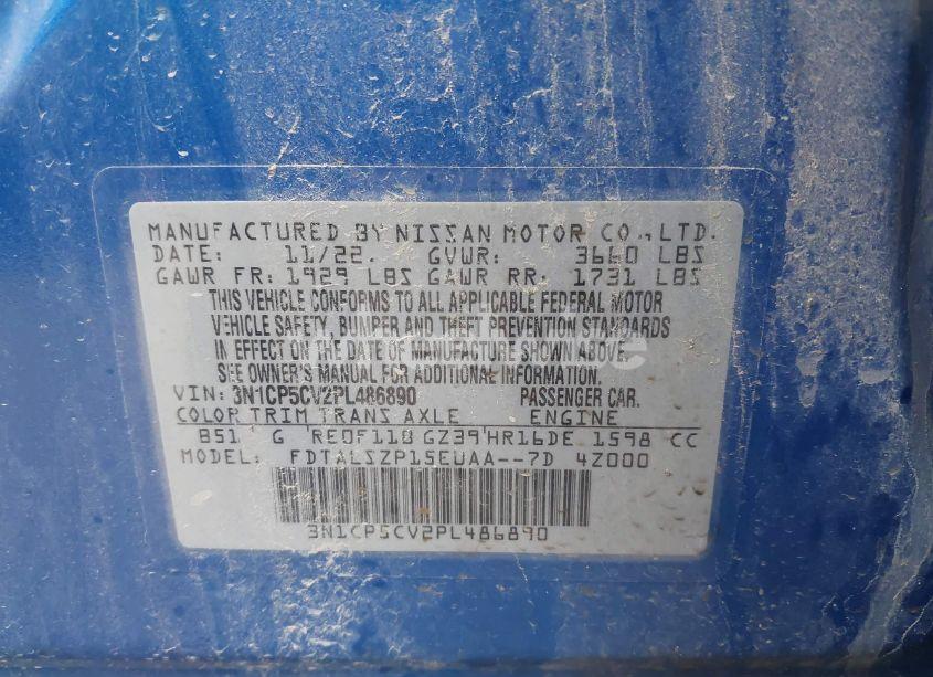 Photo 9 of 2023 Nissan Kicks SV XTRONIC CVT (VIN 3N1CP5CV2PL486890)