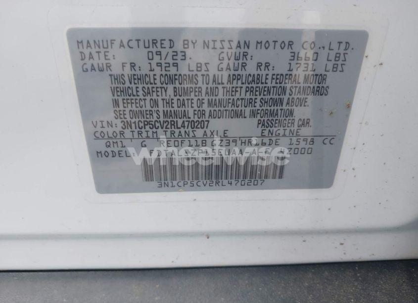 Photo 9 of 2024 Nissan Kicks SV XTRONIC CVT (VIN 3N1CP5CV2RL470207)