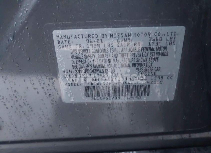 Photo 9 of 2021 Nissan Kicks SV (VIN 3N1CP5CV3ML512490)