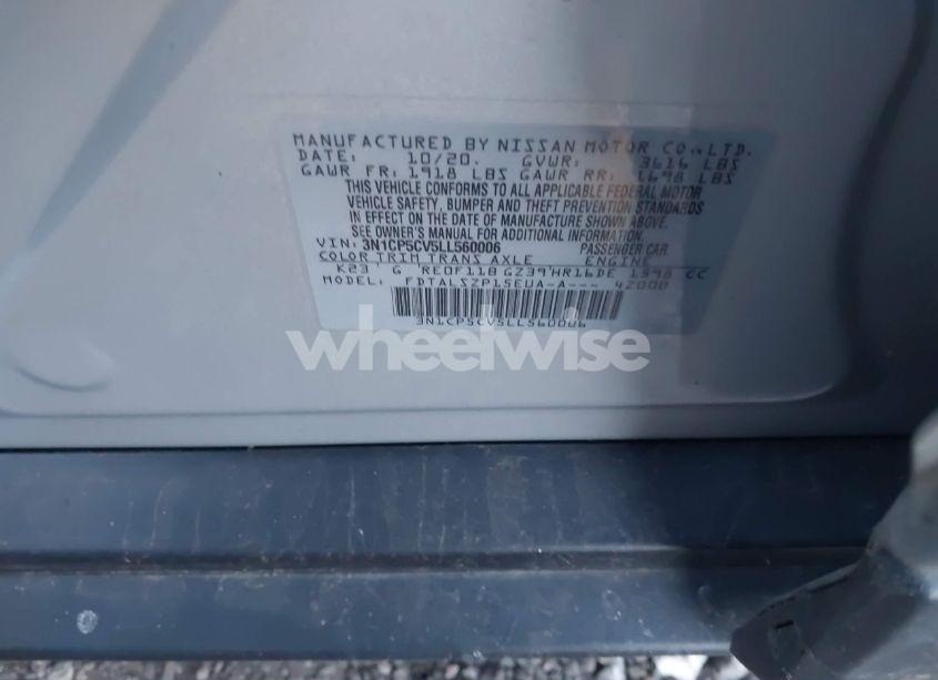 Photo 9 of 2020 Nissan Kicks SV XTRONIC CVT (VIN 3N1CP5CV5LL560006)