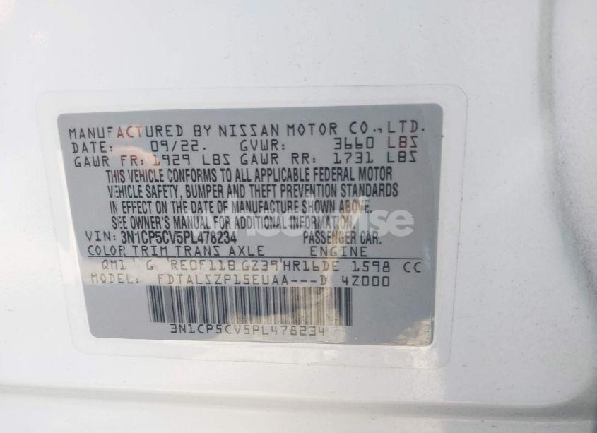 Photo 8 of 2023 Nissan Kicks SV XTRONIC CVT (VIN 3N1CP5CV5PL478234)