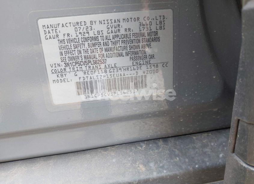 Photo 9 of 2023 Nissan Kicks SV XTRONIC CVT (VIN 3N1CP5CV5PL562537)