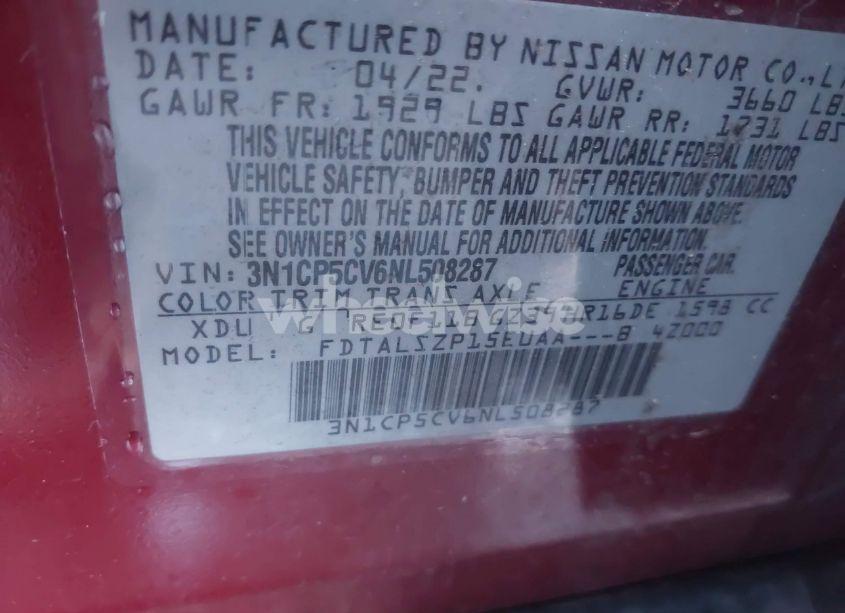 Photo 9 of 2022 Nissan Kicks SV XTRONIC CVT (VIN 3N1CP5CV6NL508287)