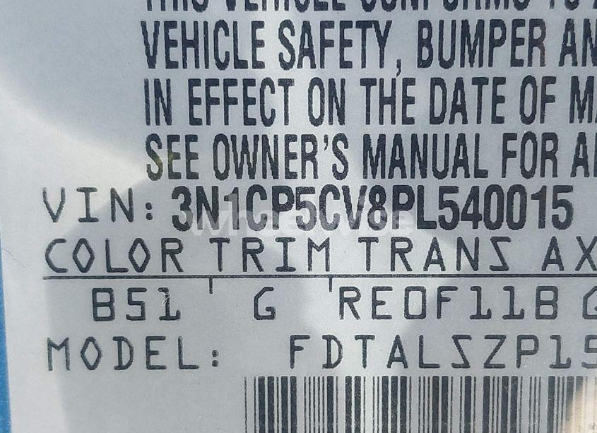 Photo 9 of 2023 Nissan Kicks SV XTRONIC CVT (VIN 3N1CP5CV8PL540015)