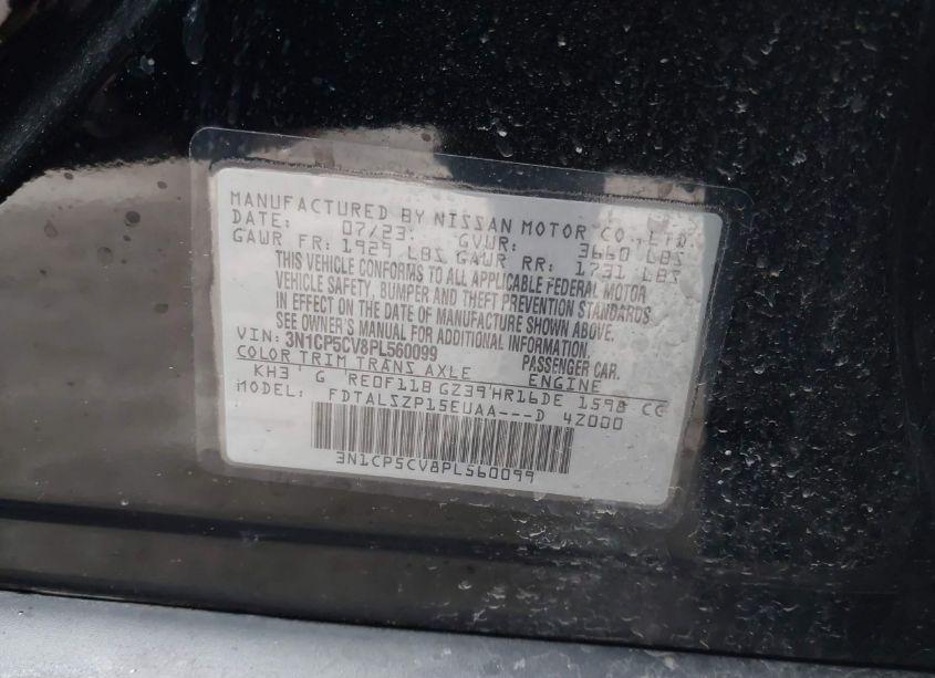 Photo 9 of 2023 Nissan Kicks SV XTRONIC CVT (VIN 3N1CP5CV8PL560099)