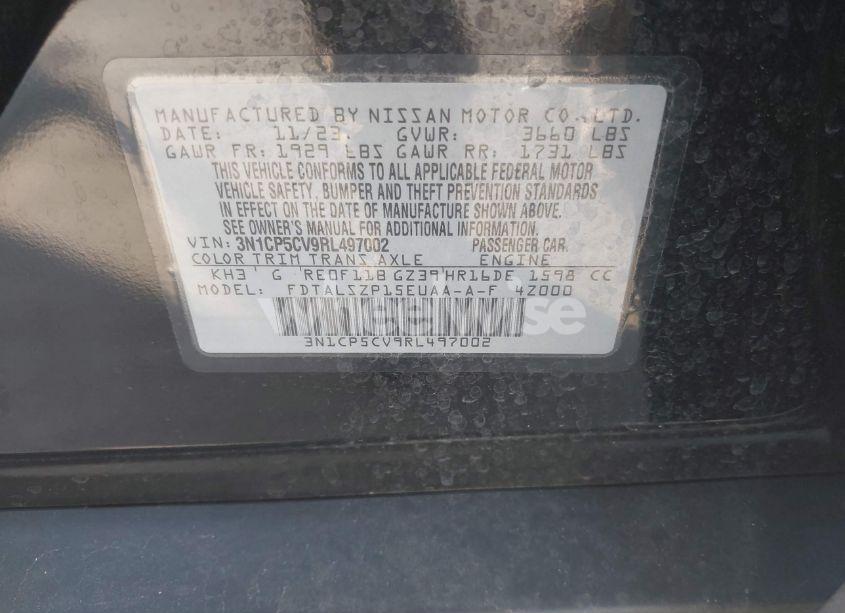 Photo 9 of 2024 Nissan Kicks SV XTRONIC CVT (VIN 3N1CP5CV9RL497002)