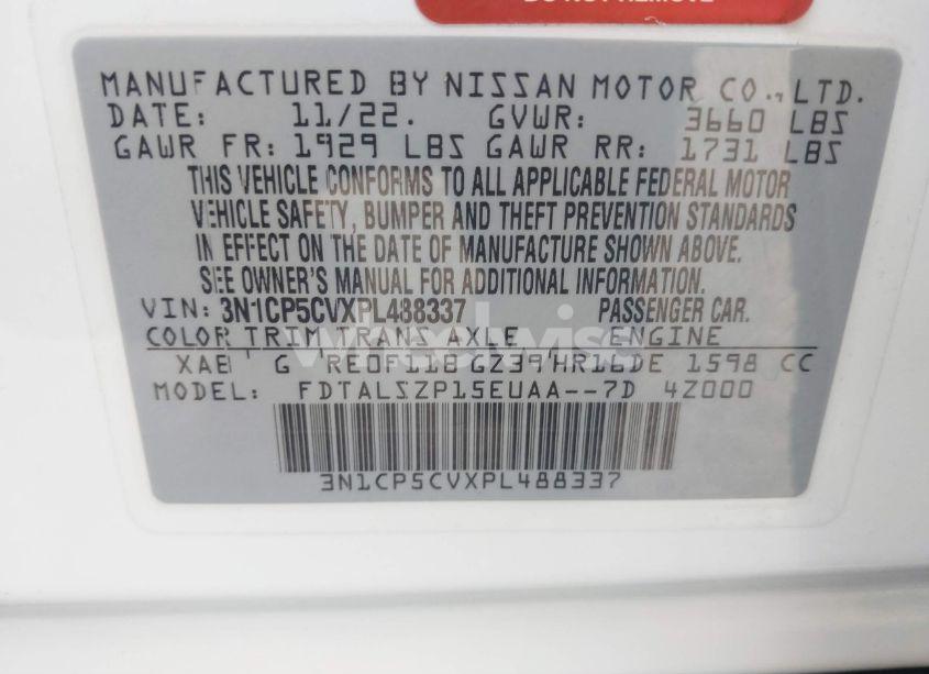 Photo 9 of 2023 Nissan Kicks SV XTRONIC CVT (VIN 3N1CP5CVXPL488337)