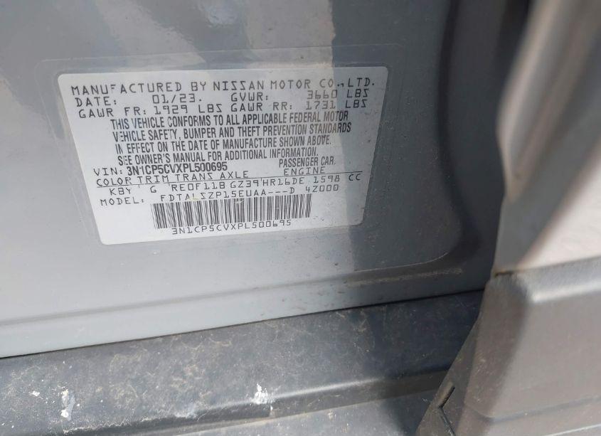 Photo 9 of 2023 Nissan Kicks SV XTRONIC CVT (VIN 3N1CP5CVXPL500695)