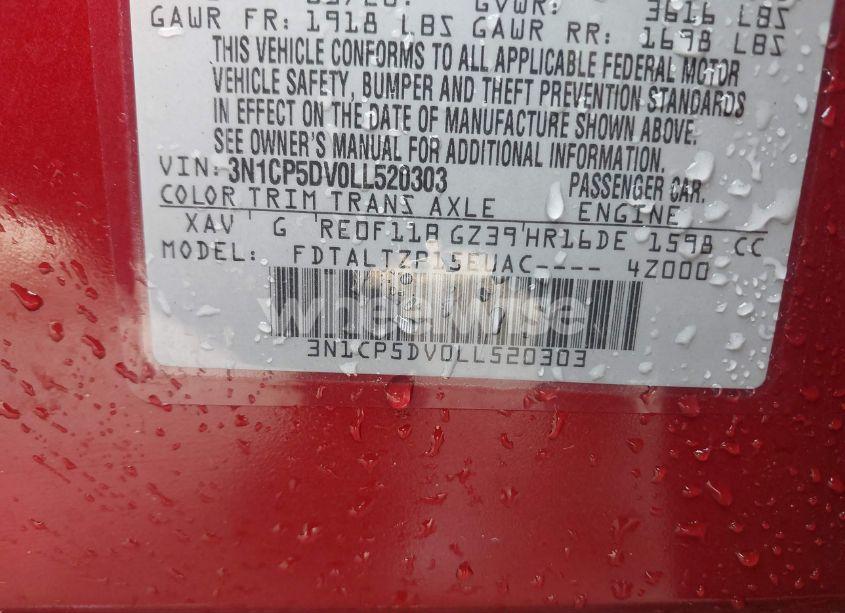 Photo 9 of 2020 Nissan Kicks SR XTRONIC CVT (VIN 3N1CP5DV0LL520303)