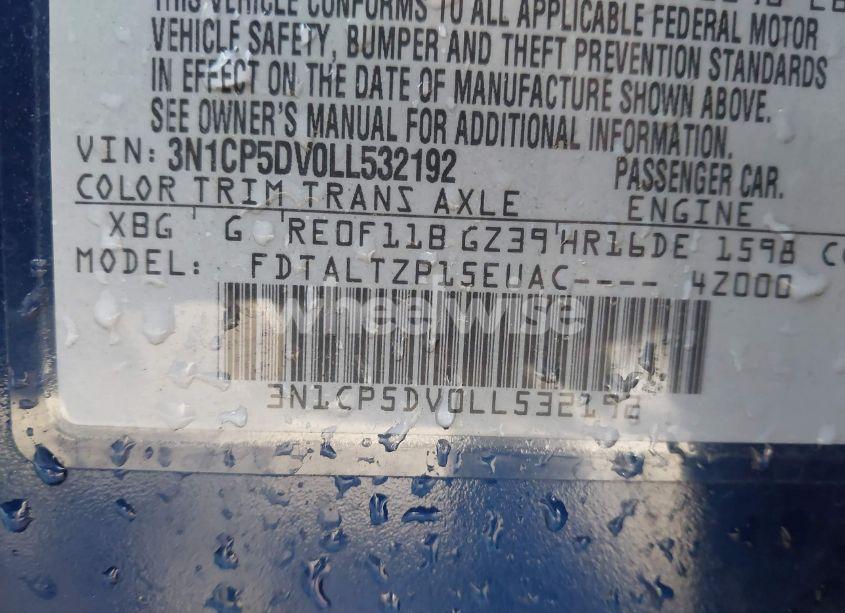 Photo 9 of 2020 Nissan Kicks SR XTRONIC CVT (VIN 3N1CP5DV0LL532192)