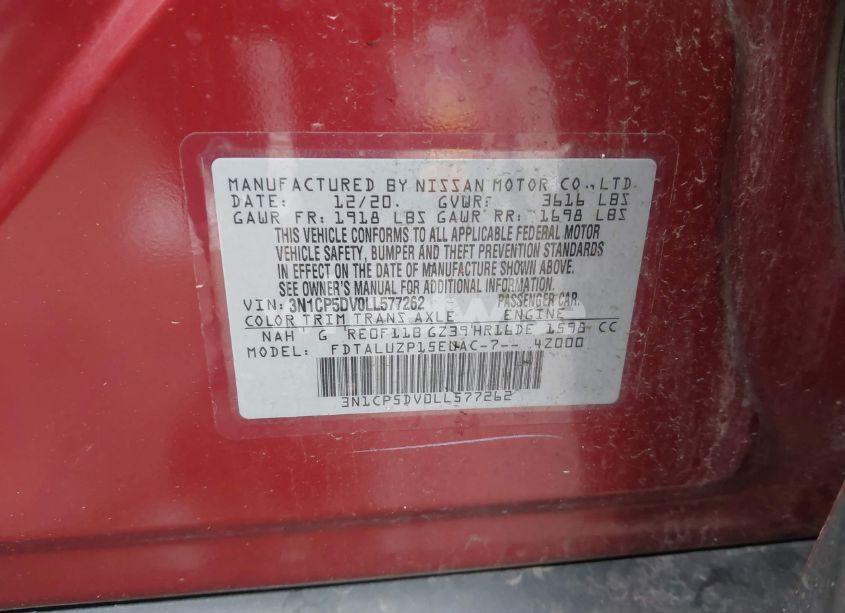 Photo 9 of 2020 Nissan Kicks SR XTRONIC CVT (VIN 3N1CP5DV0LL577262)