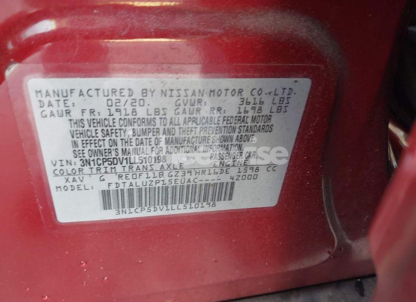 Photo 9 of 2020 Nissan Kicks SR XTRONIC CVT (VIN 3N1CP5DV1LL510198)