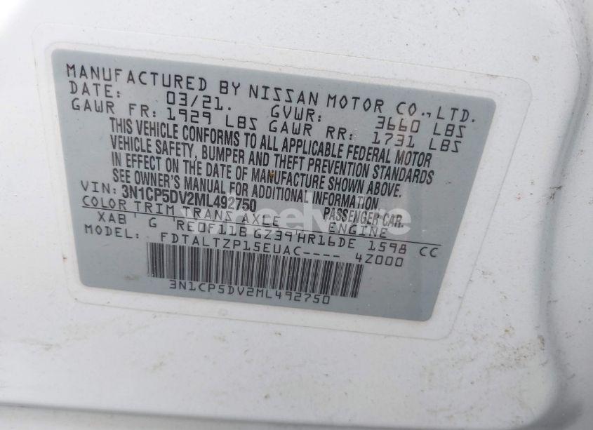 Photo 9 of 2021 Nissan Kicks SR XTRONIC CVT (VIN 3N1CP5DV2ML492750)