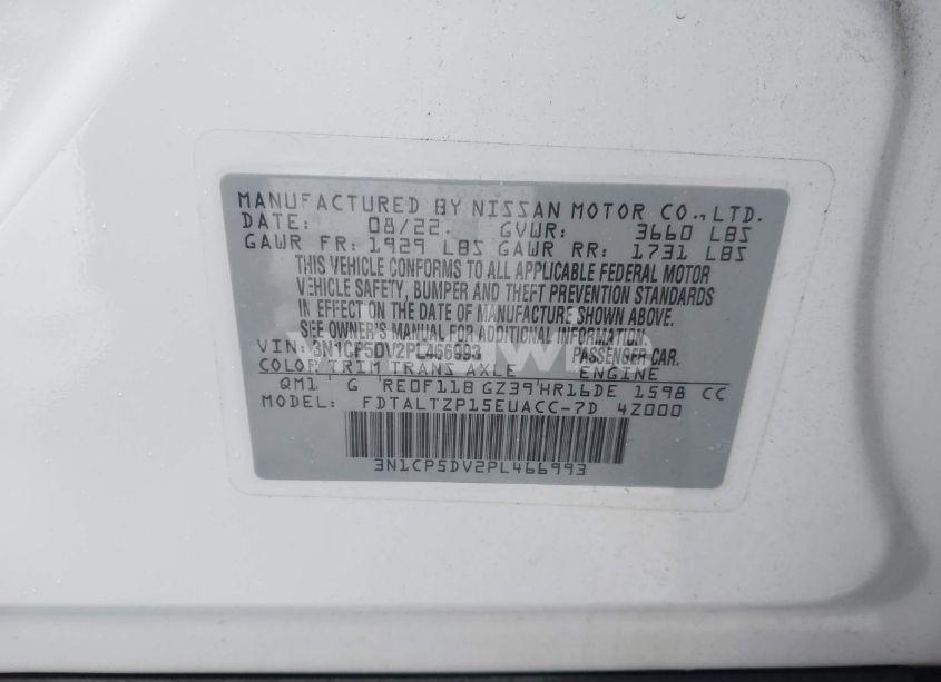 Photo 9 of 2023 Nissan Kicks SR XTRONIC CVT (VIN 3N1CP5DV2PL466993)