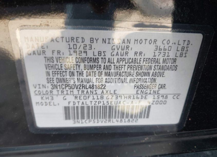 Photo 9 of 2024 Nissan Kicks SR (VIN 3N1CP5DV2RL481822)