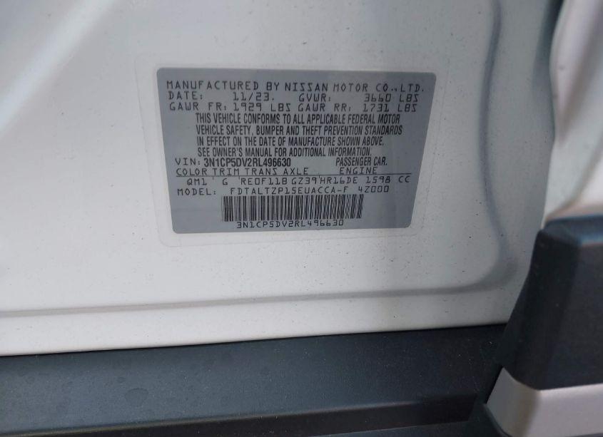 Photo 9 of 2024 Nissan Kicks SR XTRONIC CVT (VIN 3N1CP5DV2RL496630)