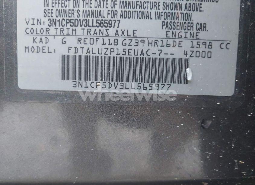 Photo 9 of 2020 Nissan Kicks SR XTRONIC CVT (VIN 3N1CP5DV3LL565977)