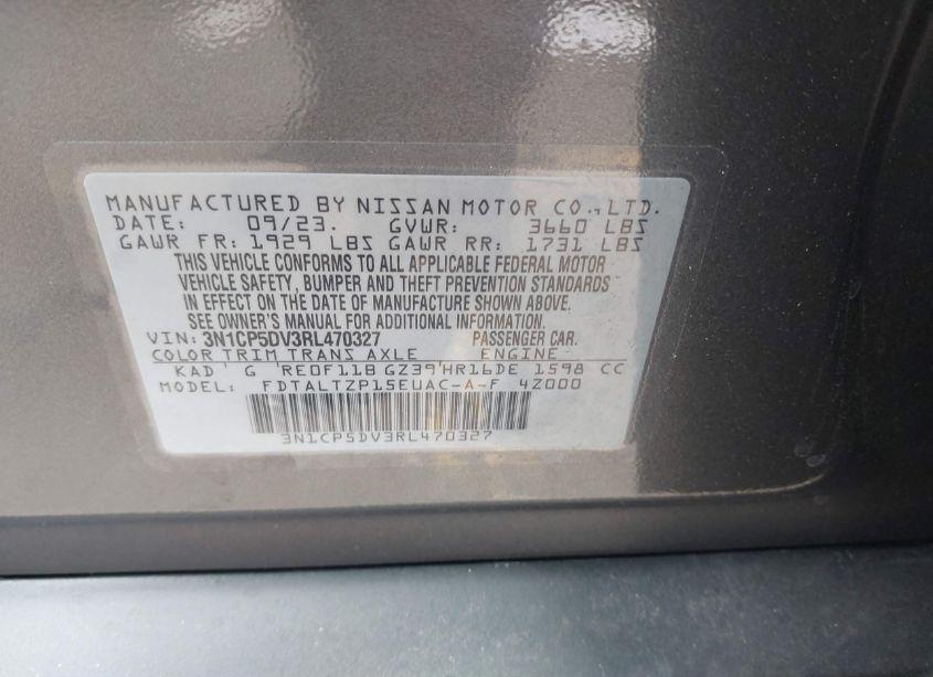 Photo 9 of 2024 Nissan Kicks SR XTRONIC CVT (VIN 3N1CP5DV3RL470327)