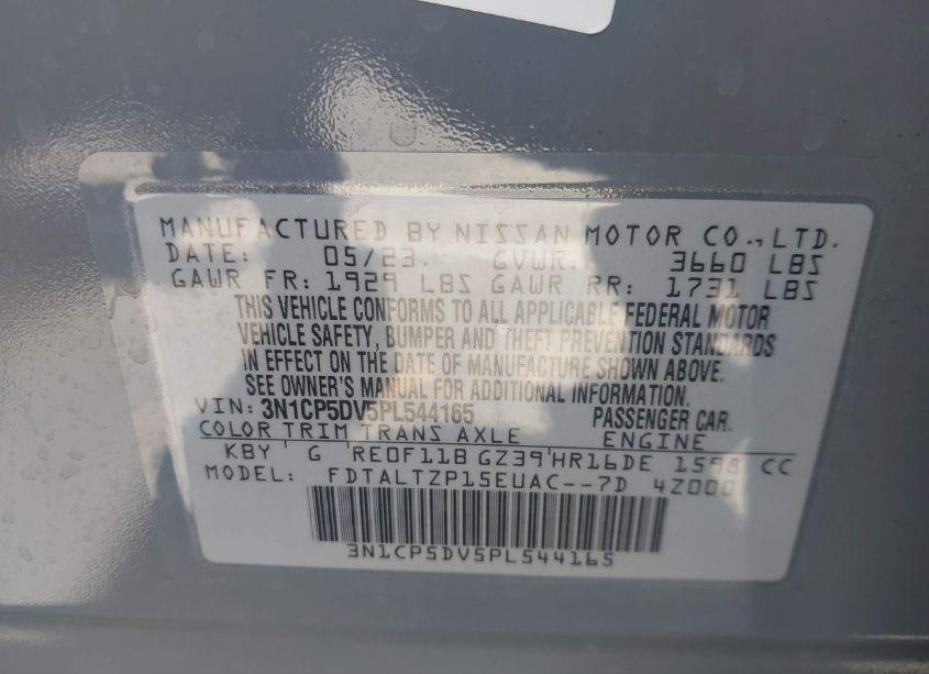 Photo 9 of 2023 Nissan Kicks SR XTRONIC CVT (VIN 3N1CP5DV5PL544165)