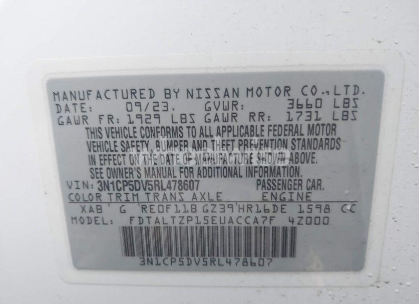 Photo 9 of 2024 Nissan Kicks SR XTRONIC CVT (VIN 3N1CP5DV5RL478607)