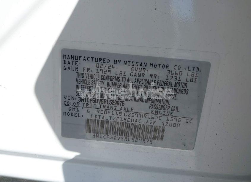 Photo 9 of 2024 Nissan Kicks SR XTRONIC CVT (VIN 3N1CP5DV5RL529975)