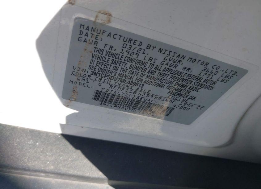 Photo 9 of 2021 Nissan Kicks SR XTRONIC CVT (VIN 3N1CP5DV7ML489813)