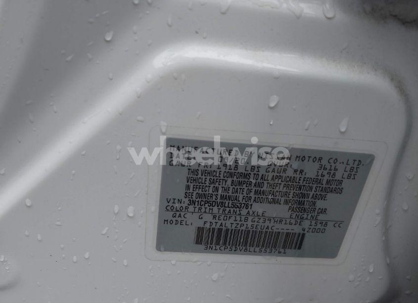 Photo 9 of 2020 Nissan Kicks SR XTRONIC CVT (VIN 3N1CP5DV8LL553761)