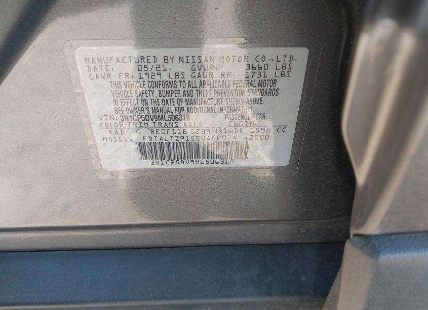 Photo 9 of 2021 Nissan Kicks SR XTRONIC CVT (VIN 3N1CP5DV9ML506319)