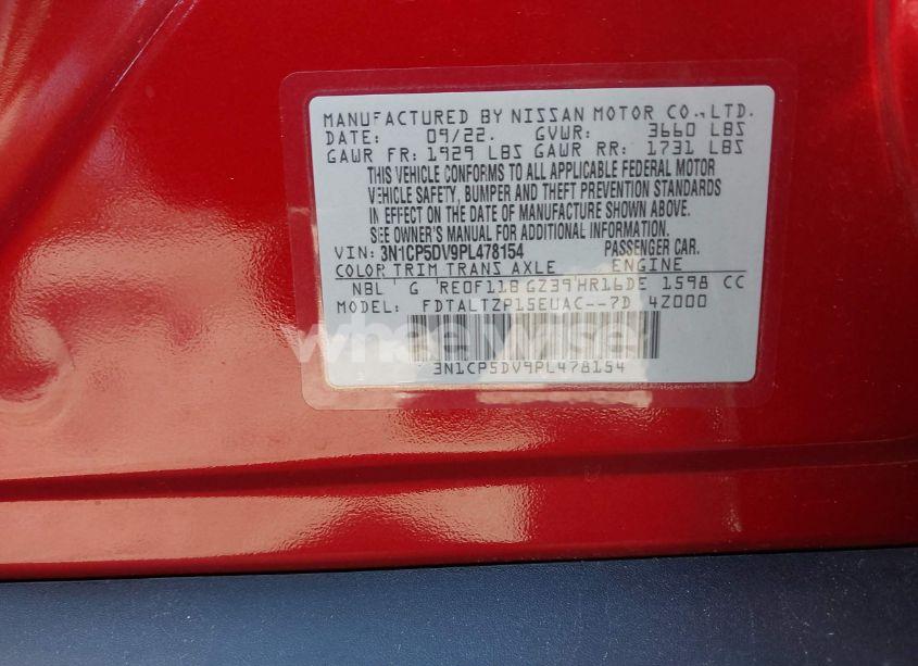 Photo 9 of 2023 Nissan Kicks SR XTRONIC CVT (VIN 3N1CP5DV9PL478154)