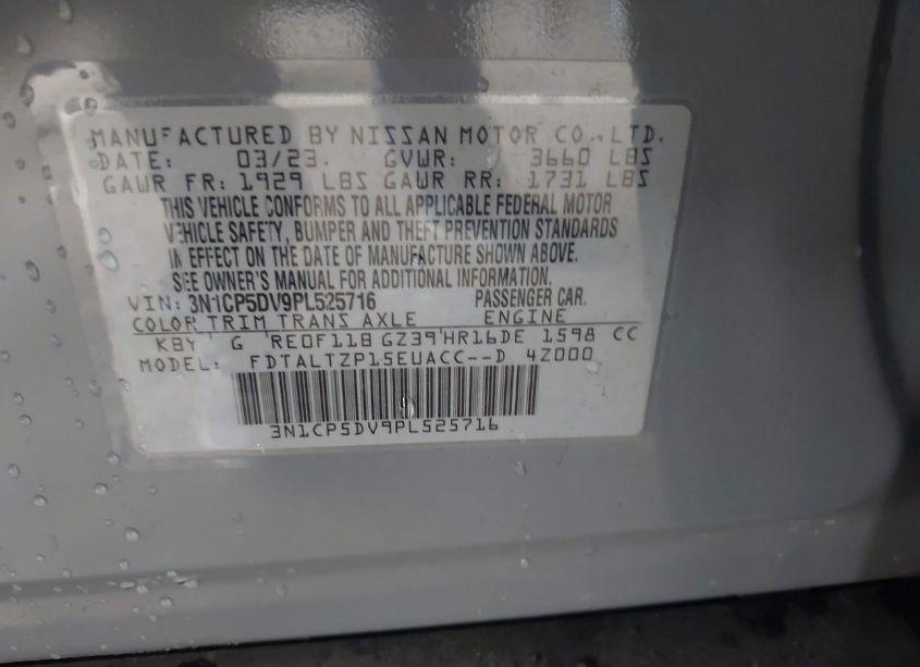 Photo 9 of 2023 Nissan Kicks SR XTRONIC CVT (VIN 3N1CP5DV9PL525716)