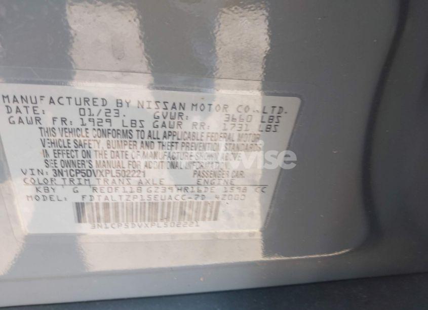 Photo 9 of 2023 Nissan Kicks SR XTRONIC CVT (VIN 3N1CP5DVXPL502221)