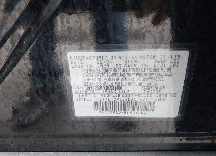 Photo 9 of 2024 Nissan Kicks SR (VIN 3N1CP5DVXRL531866)